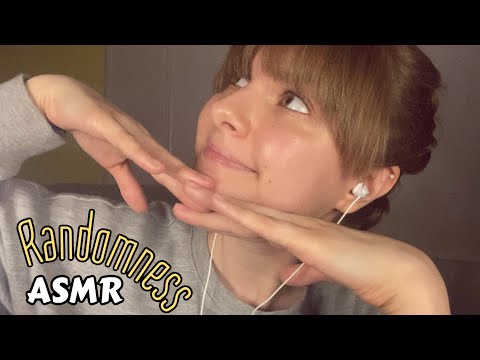 ASMR | Hand Sounds/Movements, Mouth Sounds, Face Brushing, Fluffy Mic Triggers, Randomness😴♥️