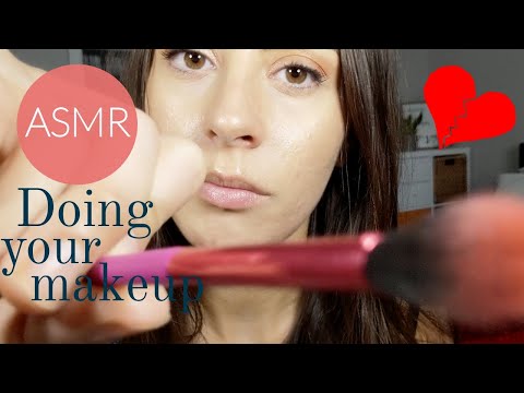 ASMR | Supportive friend does your makeup after a breakup *Gum Chewing*