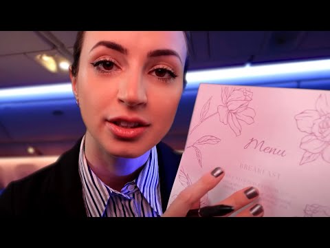 Choose Your FIRST CLASS In-Flight Meal - ASMR