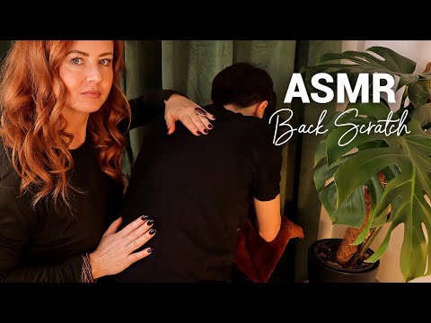 ASMR Back Scratch & Pampering 🌟 Softly Spoken 🌟 Massage, Close Up Fabric Sounds