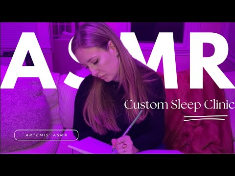 ASMR (lofi) | Welcome to the Custom Sleep Clinic! (tapping, crinkling, fabric sounds, page flipping)