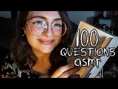 ASMR | Asking You 100 Personal Questions (GAME) [writing sounds + soft mhm sounds]