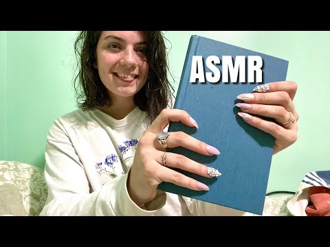 ASMR | book gripping, sticky tapping | ASMRbyJ
