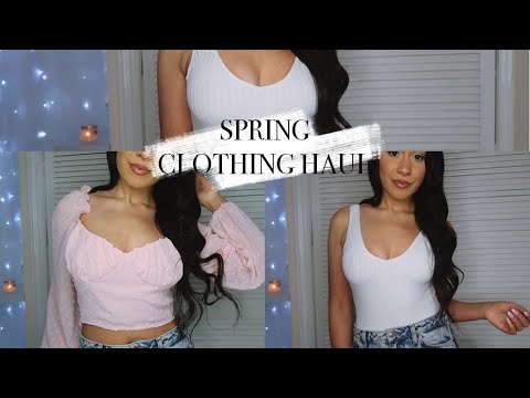 ASMR Spring Try-On Clothing Haul (Pretty Little Thing + Primark..) Whispered,Fabric..