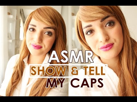 ASMR Spanish SHOW & TELL | MY CAPS |  Mi colección de gorras ,peluca e ideas
