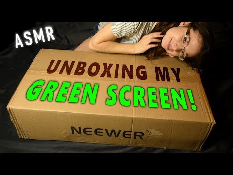 ASMR Unboxing Neewer Green Screen Kit