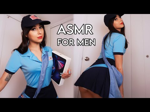 ASMR Inappropriate Delivery Girl gives you... "tingles" 💆✨ (asmr for sleep, roleplay)