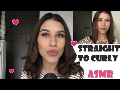 How i curl my hair - Relaxed ASMR