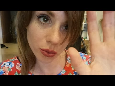 VERY CLOSE UP - CALMING YOU - KISSES - MOUTH SOUNDS - HAND MOVEMENT - UNINTELLIGIBLE - ASMR
