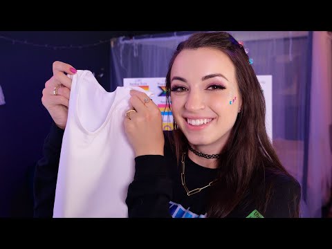 ASMR | Getting YOU Ready for Pride!! | They/Them Pronouns + Binder Fitting