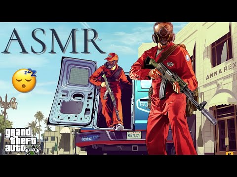 [ASMR] Playing GTA 5 story (12) Controller sounds // whispers