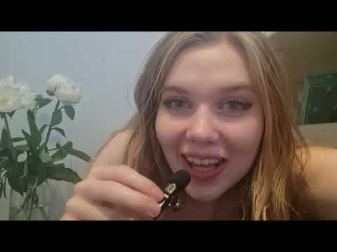 asmr bubble gum and a little ramble, small mic
