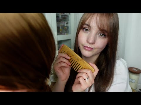 ASMR Friend gives you a Head Massage and Hair styling 💇‍♀️😴