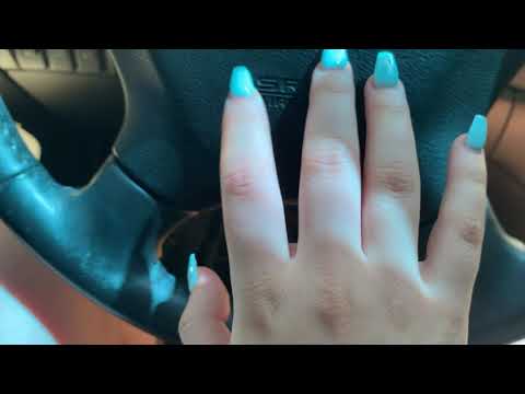 ASMR | Tapping and scratching triggers in my car |