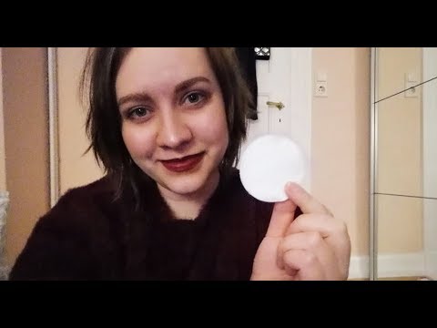 ASMR - ♥ get UNready with me ♥ (removing makeup, soft speaking, rain sounds)