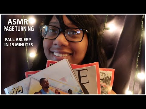 ASMR, Relaxing 15 minute Page Turn, Fall Asleep FAST