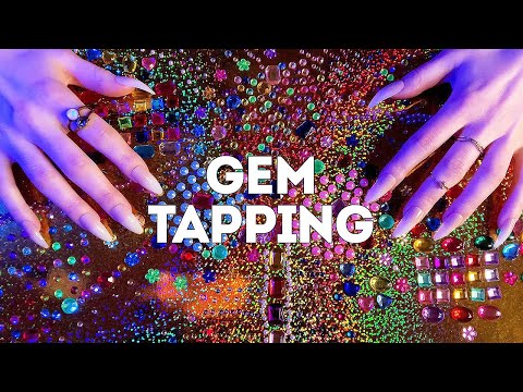 ASMR Gem Tapping and Scratching (no talking)