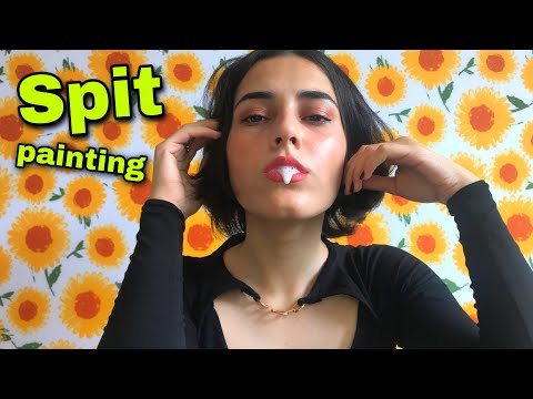 ASMR Chaotic Fast & Aggressive Spit Painting / Mouth Sounds Triggers / asmr