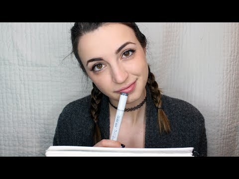 [ASMR] Sketching and Coloring Your Portrait (Whispered Roleplay)