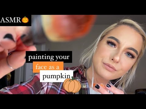 ASMR | painting your face 🎃