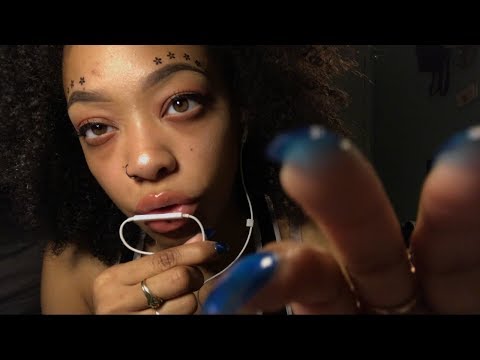 ASMR | UP-CLOSE | Slowly Scratching The Lens | Kisses | Tingly Breathy Whispers |  Apple Mic