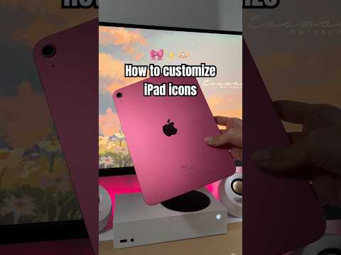 how to customize iPad icons🎀 #ipad #tutorials #apple #ipadtips #ipad10thgen