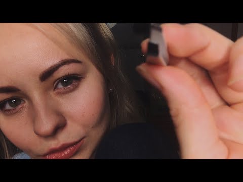 ASMR|АСМР Doing your eyebrows| Unintelligible Whispering|Personal attention