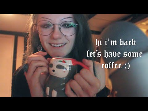 ASMR I'm Back 😊 Whisper Ramble And Making You Some Coffee ☕ Tapping, Vaping, Whispering
