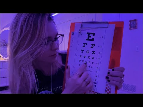 ASMR Optometrist Visit (Eye Exam & Glasses Fitting)