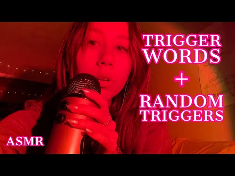 ASMR | very random ASMR with no plan (w/ trigger words, mouth sounds, tapping, rambles, etc.)