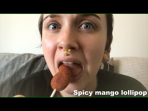 ASMR Spicy Mango Lollipop [Mexican Candy]