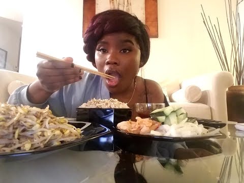 Eating Rice with Chop Sticks MukBang ASMR