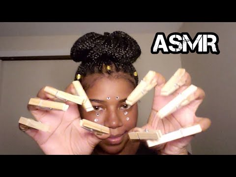 Asmr with Clothespins: Tapping, Scratching and little Talking