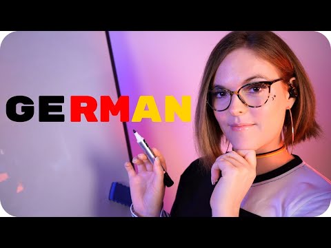 ASMR Teaching You GERMAN! 🇩🇪 Relaxing Ear to Ear Words for Sleep and Study