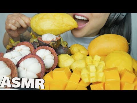 ASMR Mangos + Mangosteen (SOFT RELAXING EATING SOUNDS) | SAS-ASMR