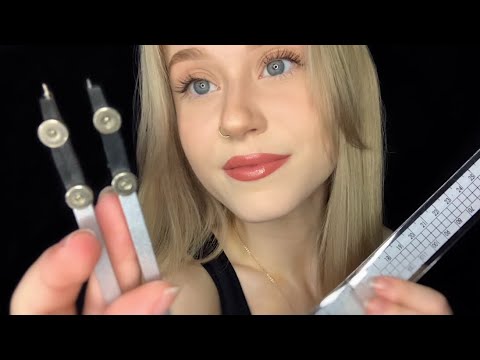 ASMR | Measuring & Mapping Out Your Face (Semi-audible Whispering, Personal Attention, Measuring)