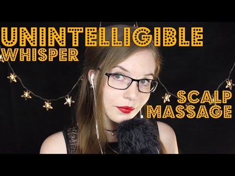 Light Scalp Massage 💛 Unintelligible Whispers, SkSk | Binaural HD ASMR