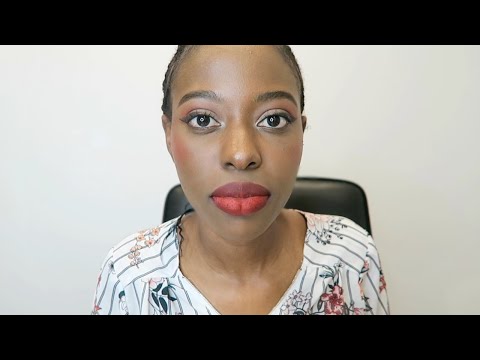 Realistic Everyday Red Lipstick Application