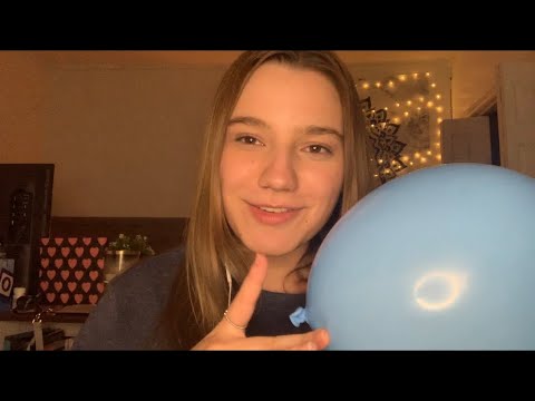 ASMR || Custom video for birthday || Blowing up balloons and deflating ||