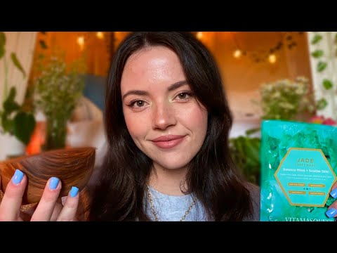 ASMR Personal Attention for SLEEP and Loneliness (skincare, plucking, hairbrushing, ear cleaning)