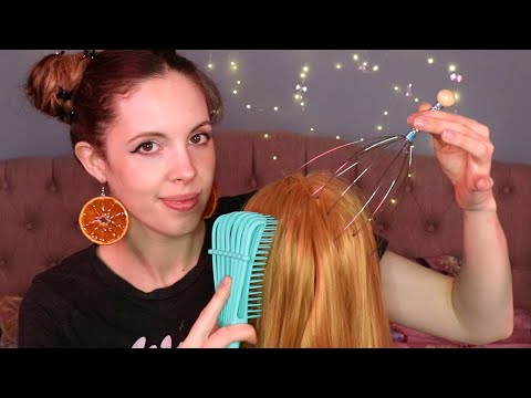 ASMR - Realistic Scalp Massage & Scalp Check Massage With Different Tools