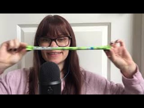 ASMR XL 🍏 Laffy Taffy Satisfying Sunny Sounds mouth chewing packing tapping green apple candy