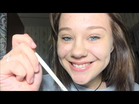 asmr - tingly spoolie nibbling & tracing (mouth sounds)