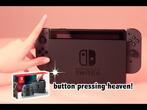 Nintendo Switch Unboxing (ASMR Controller sounds/packaging/no speaking)