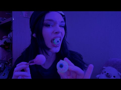 ASMR Cleaning your eyes surgically 👁️👄👁️FAST AND AGGRESSIVE MOUTH SOUNDS