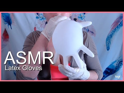 ASMR- Blowing up and trying on Latex gloves!