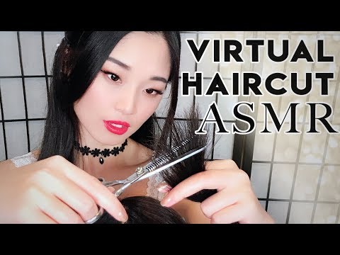 [ASMR] Virtual Haircut with REAL Hair!