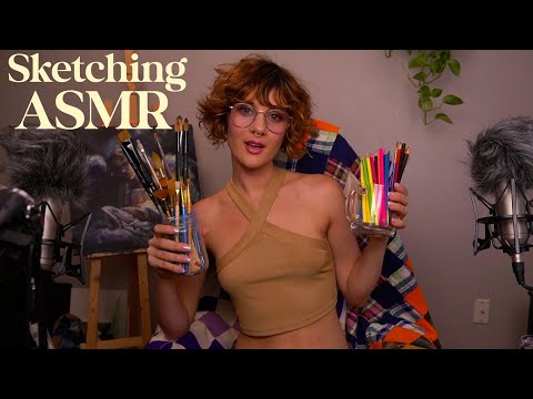 Watercolor & Chatting ASMR / Designing a Clothing Line