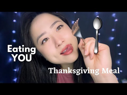 ASMR | Eating You for Thanksgiving | Fork & Spoon Noms | Mouth Sounds