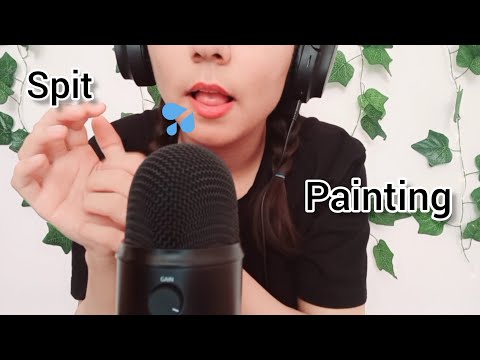 asmr ♡ Spit painting | Fast & Aggressive | no talking